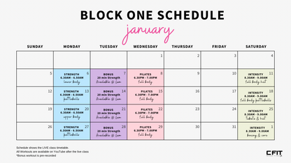 CFIT'S Online Classes - Block 1